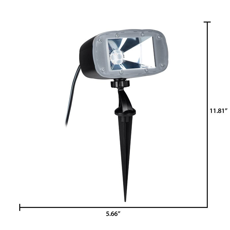 LED Flood Light with 2-Way Switch for Halloween Holiday Decor Black