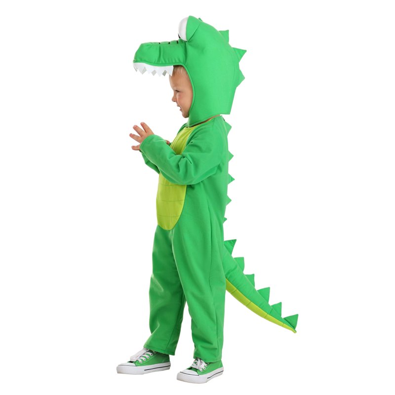 Toddler Gopher Costume 2T - Green Plush Reptile Halloween Outfit for Kids