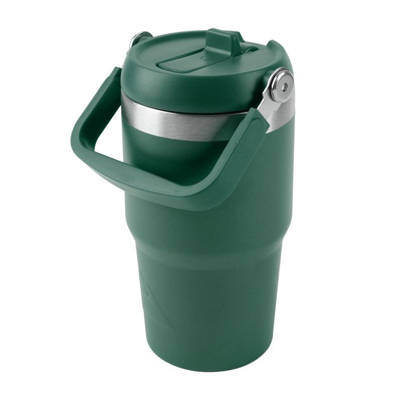 18oz Vacuum-Insulated Stainless Steel Tumbler with Swivel Handle - Dark Green