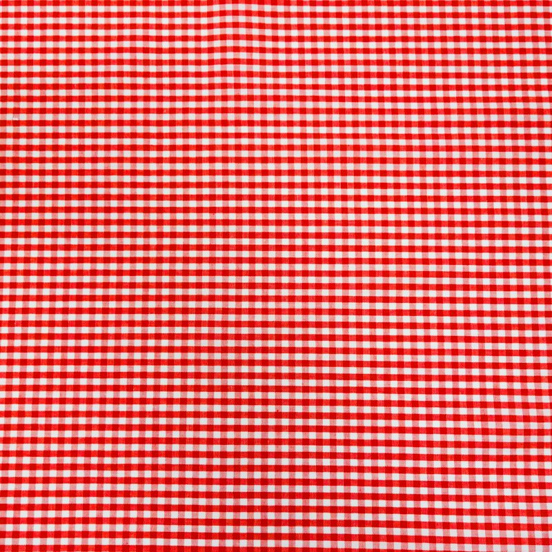 3 Pack Cotton Gingham Fabric - Poppy Red, 44" Wide for Quilting & Sewing