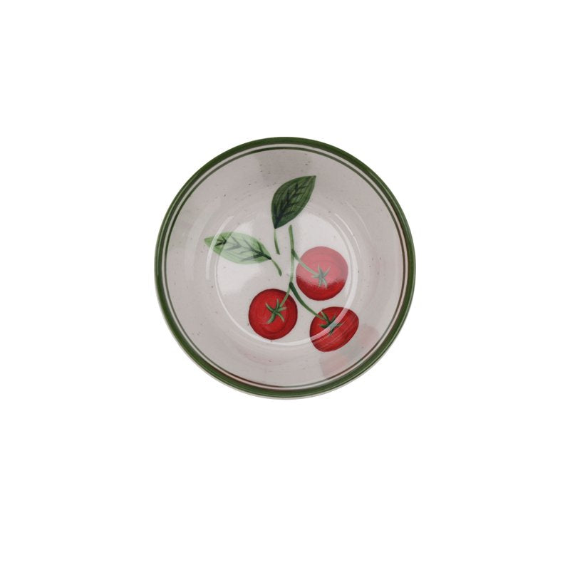 Tomato Print Reusable Bamboo Melamine Dip Bowl Set - 14 oz (2 Count)