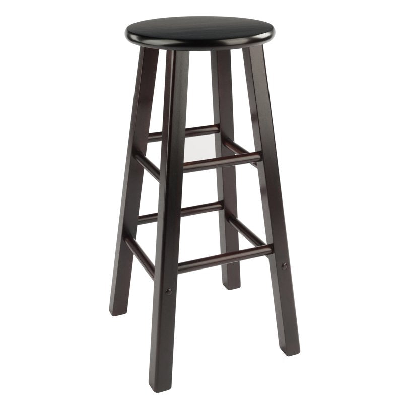 Espresso Bar Stools Set - 29" Height, 2-Piece