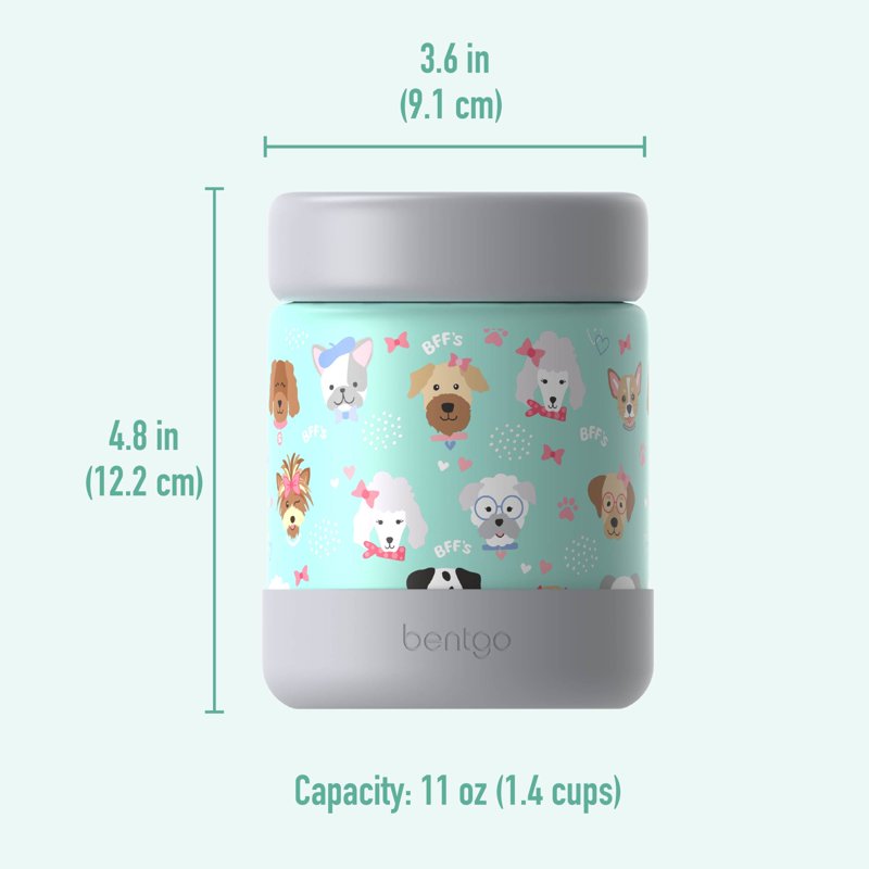 Stainless Steel Food Jar for Kids - 11 fl oz - Puppy Love
