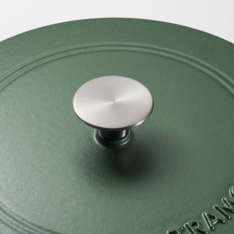 5.5 Qt Enameled Cast Iron Dutch Oven with Lid - Green