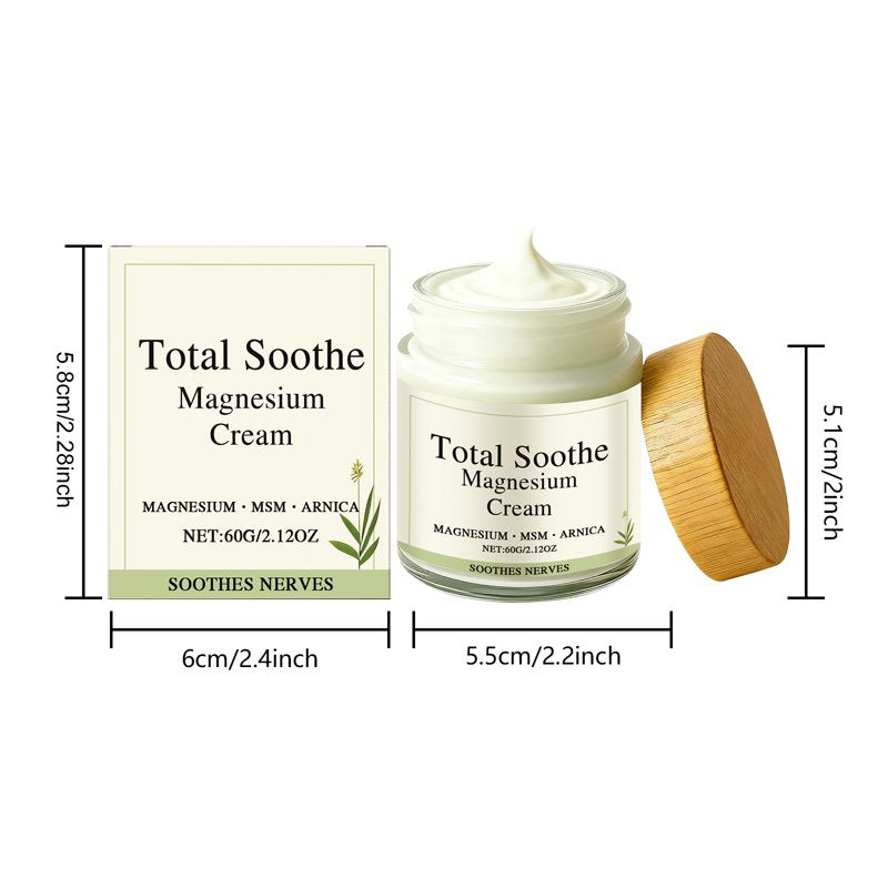 Magnesium Cream for Muscle and Joint Relief - 2.12oz Moisturizing Lotion