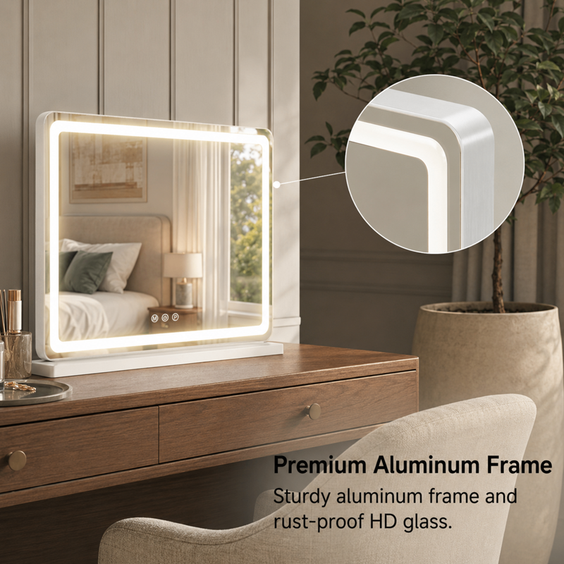 LED Vanity Mirror with Lights - Dimmable Makeup Mirror with Touch Control