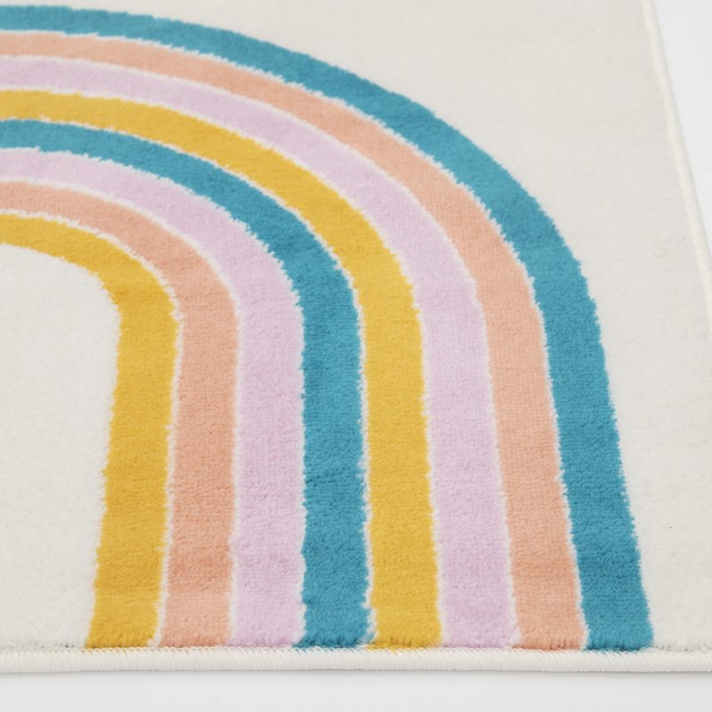 Rainbow Arches Indoor Area Rug - 36 x 56 Inch Non-Slip Stain-Resistant Carpet