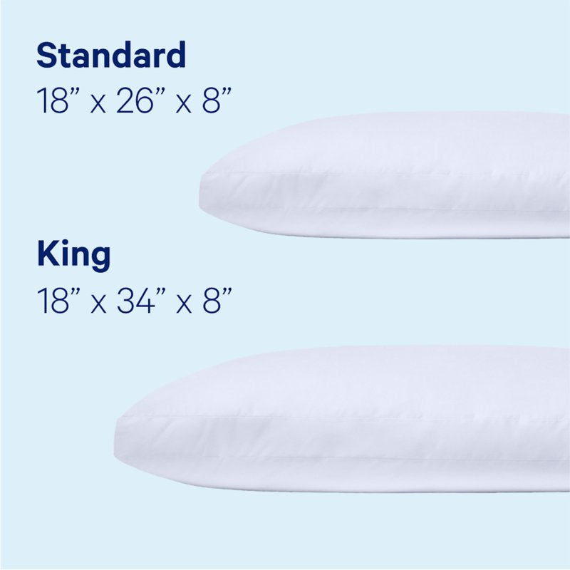 King Casper Sleep Essential Fiber Pillow - Light Plush Supportive Comfort Variation of THIS listing