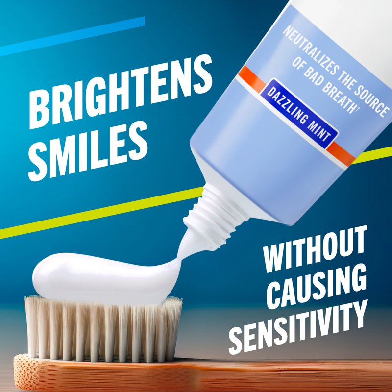 Whitening Toothpaste - Peroxide-Free Anticavity Dazzling Mint