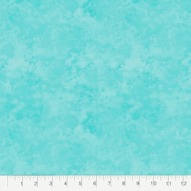 Create It Aqua Cotton Fat Quarter for Quilting & Sewing - 18x21 Inches - Single