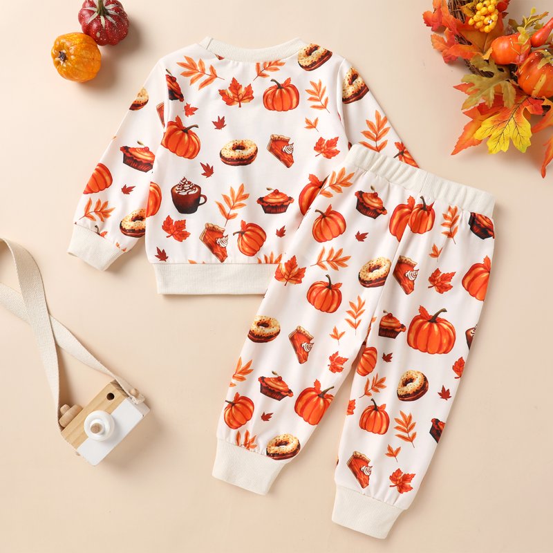 Baby Halloween Pumpkin Outfit Set - Orange Leaf, 12-18 Months Toddler Clothes