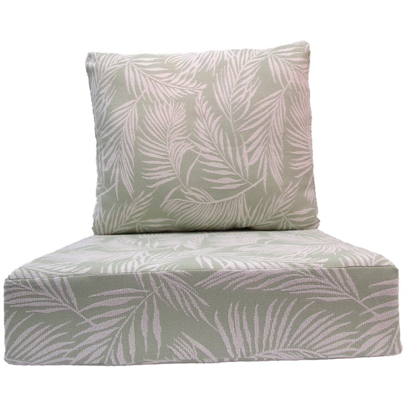 Outdoor Deep Seat Cushion Set - Palm Green, 2-Piece