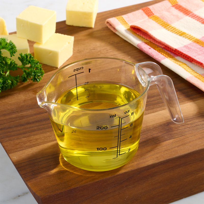 Large Spout Plastic Measuring Cup - 1 Cup, Clear