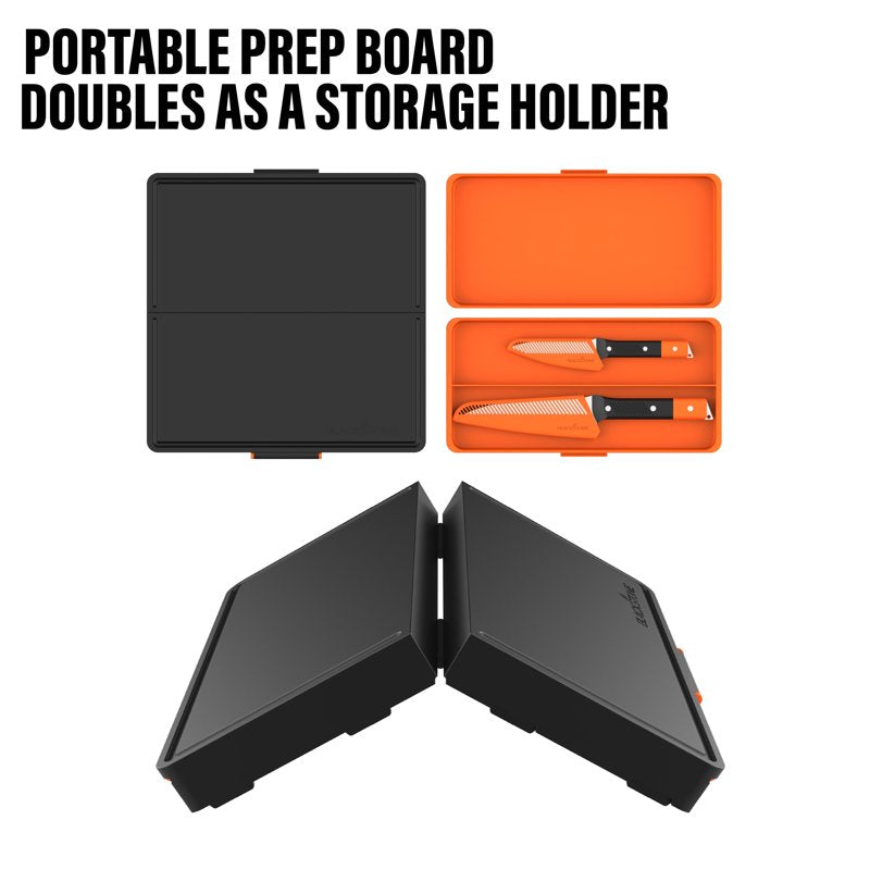5-Piece Camp Knife and Prep Board Set for Outdoor Cooking