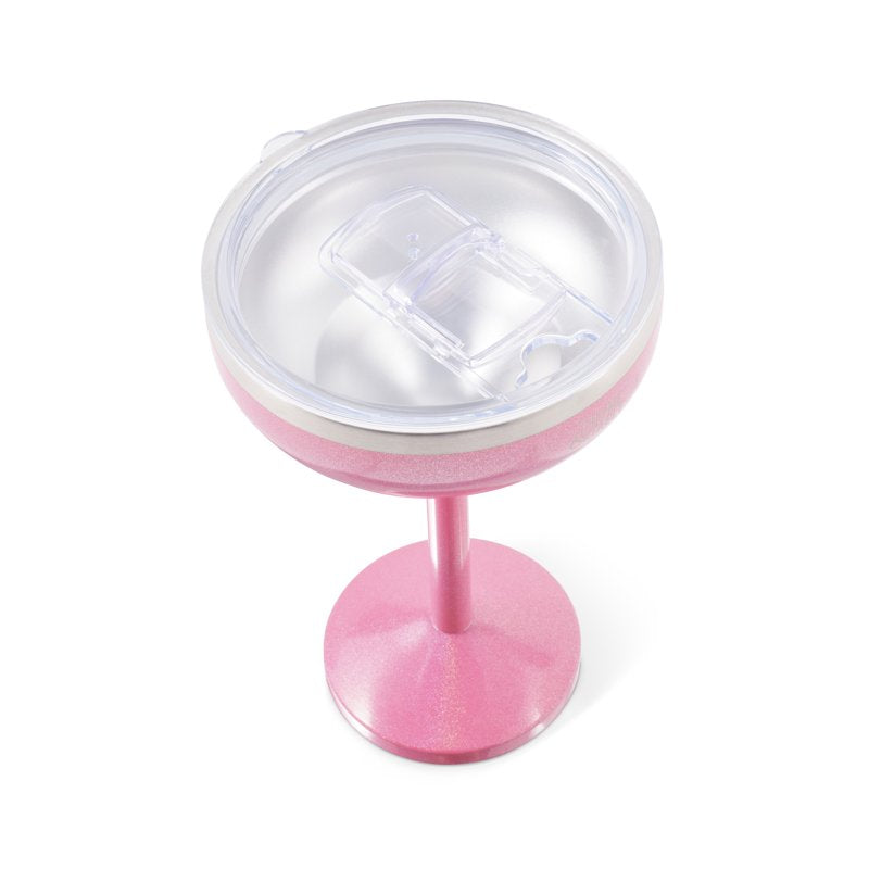 Stainless Steel Margarita Tumbler with Sliding Lid - Pink 10oz