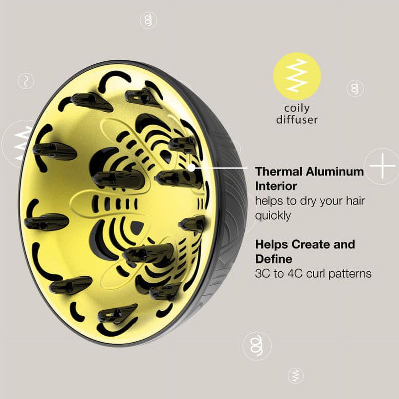 Coily Hair Diffuser for Curly Hair - Custom Designed Attachment