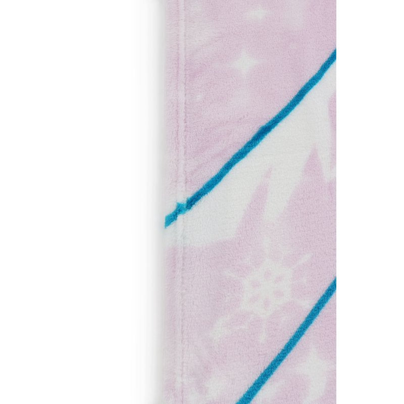 Kids Frozen Winter Frost Adventure Blanket - Super Soft Silk Touch 62 x 90 Purple