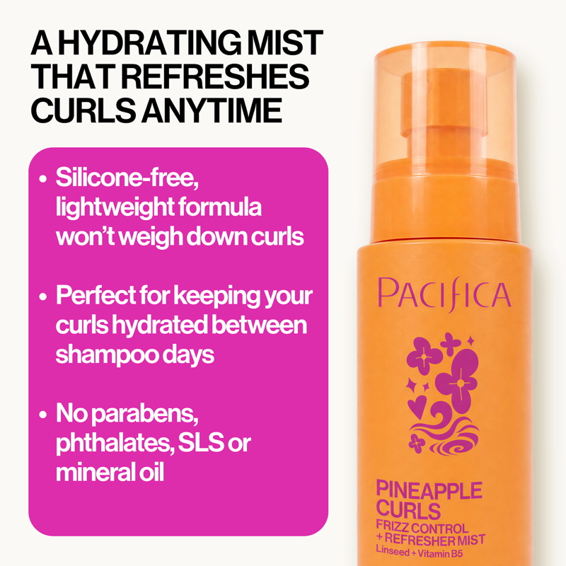 Pineapple Curls Refresher Mist for Hydration & Frizz Control