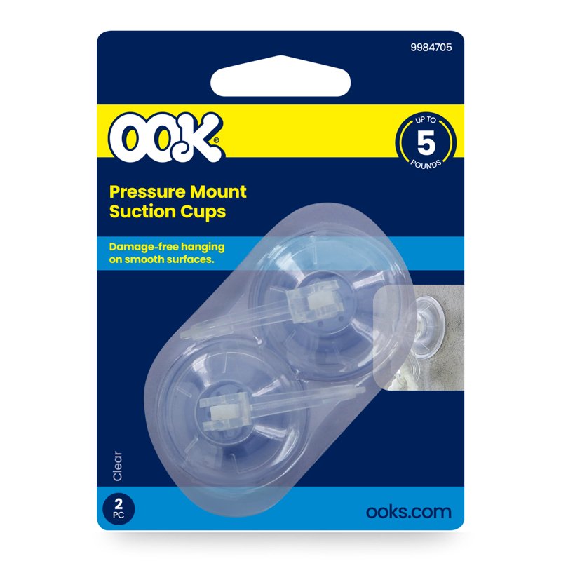 3 Pack Suction Cup Hooks, Large Clear Bathroom & Window Hangers, 5 lbs Capacity