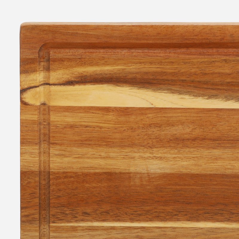 Acacia Wood Large Cutting Board - 24 x 18 Inch - Light Brown