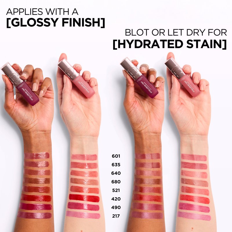 Hydrating Lip Stain Serum with Hyaluronic Acid - Long-Lasting Color