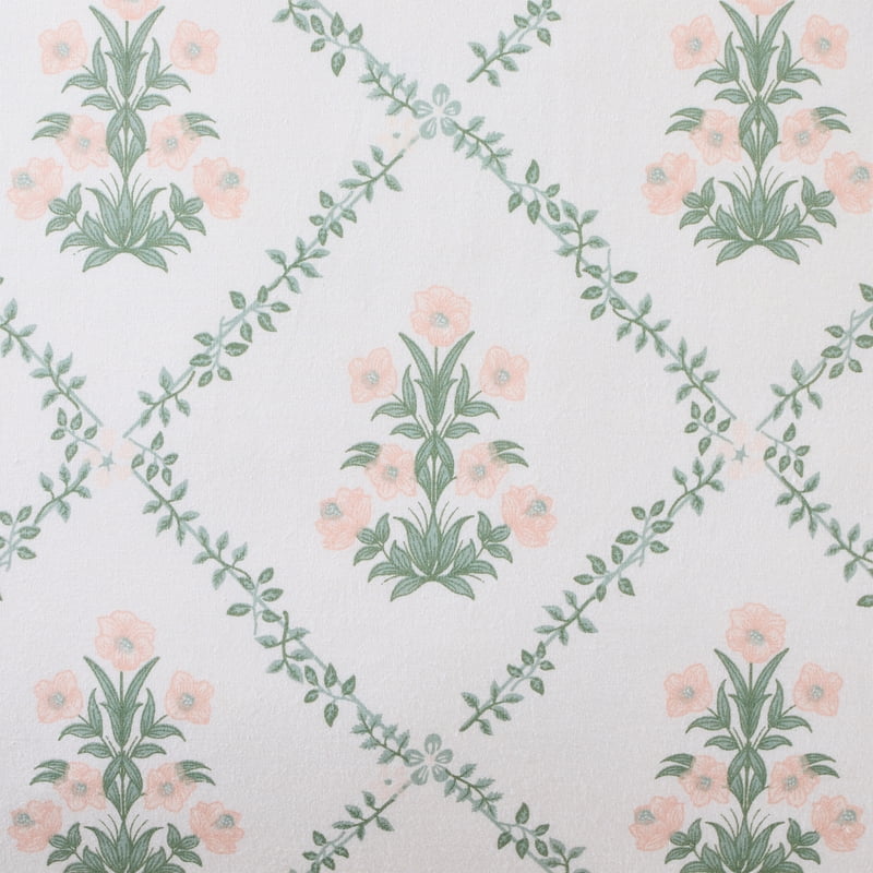 King My Texas House Poppy Trellis Comforter Set - Green and Pink Reversible Bedding