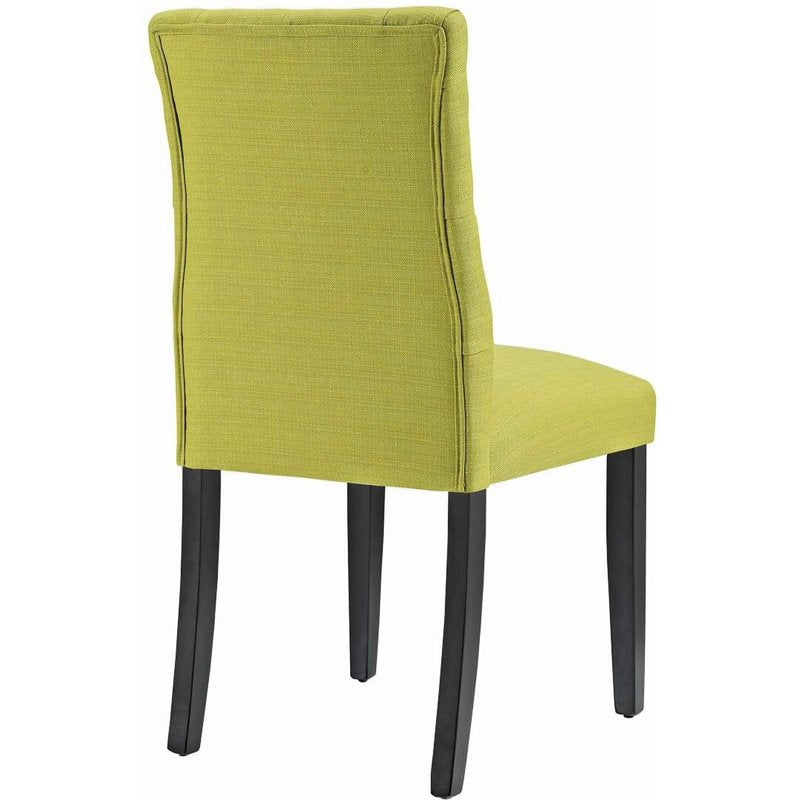 Duchess Fabric Dining Chair Set - Light Green, 21.5" Height