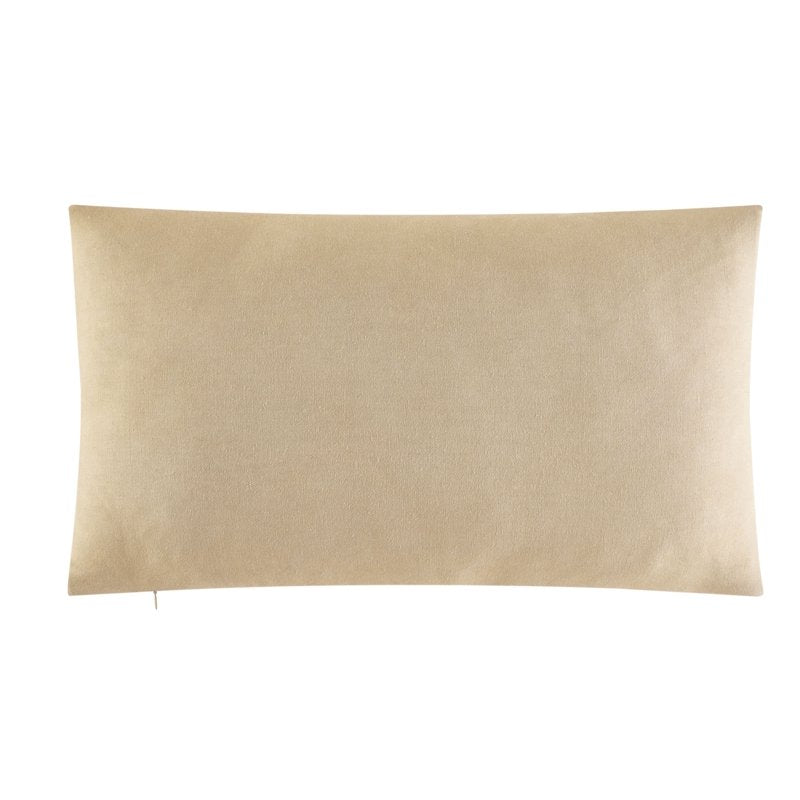2 Pack Decorative Throw Pillows - 14x24 Inch Beige Geometric Accent Cushions