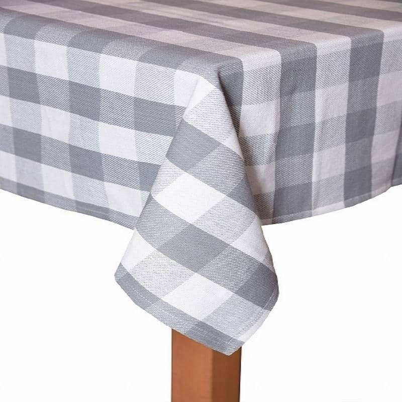 Farm Check 100% Cotton Table Cloth - Red, 52x70 Rectangle