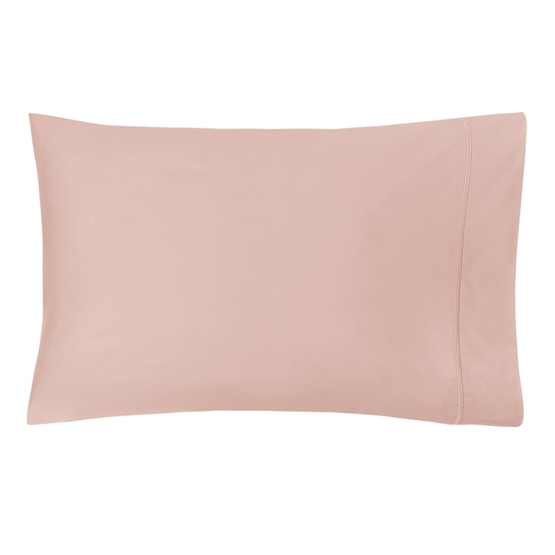 Full Size 4-Piece Hotel Style 300 Thread Count Pima Cotton Percale Bed Sheet Set - Mystical Rose - Variation 1