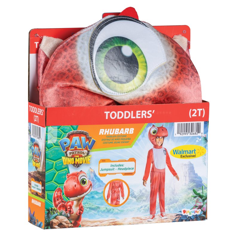 Kids Dinosaur Halloween Costume - Paw Patrol Rhubarb 2T Toddler