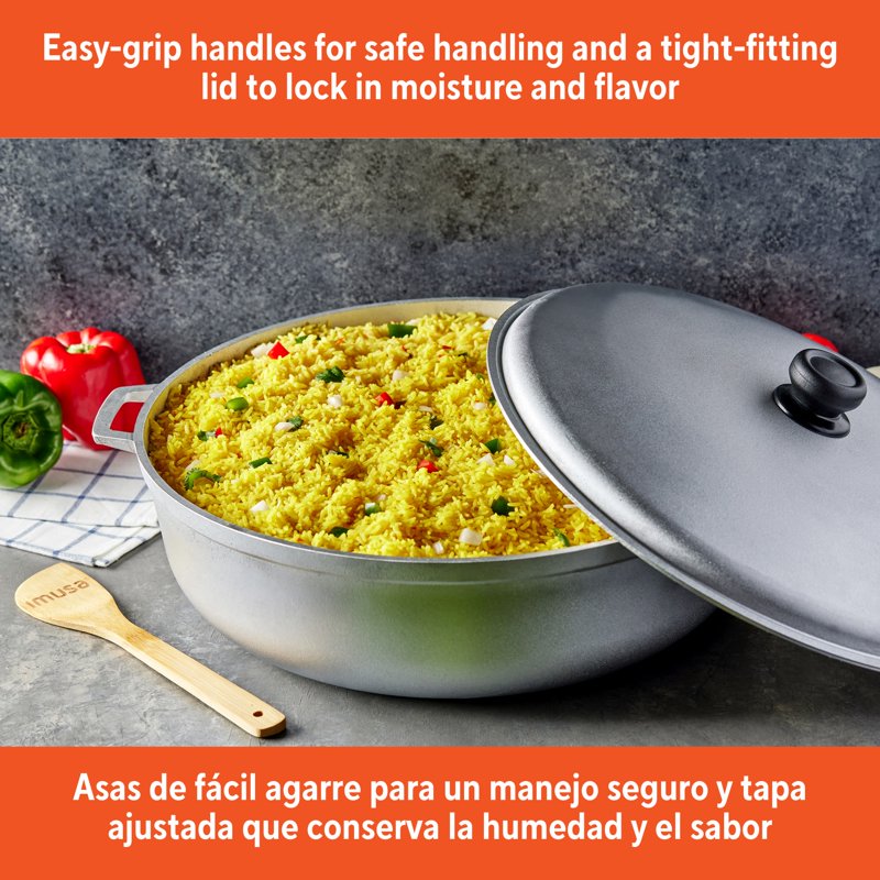 27Qt Cast Aluminum Caldero - Essential Hispanic Cookware