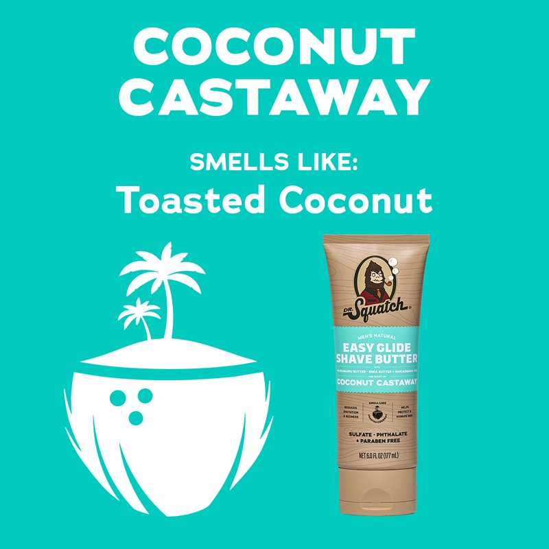 Moisturizing Shave Butter - Easy Glide Coconut Castaway, 6 fl Oz