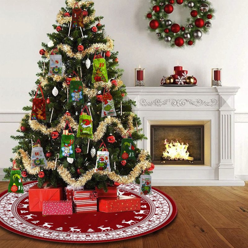 Christmas Tree Rug - Festive Indoor Outdoor Decor with Variation #21