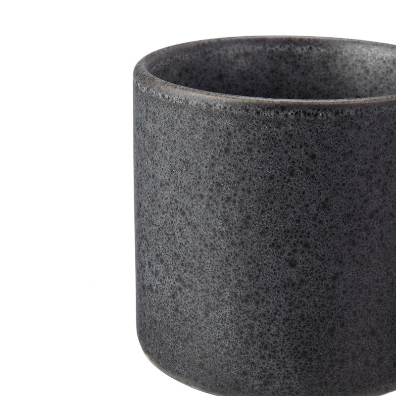 Modern Stoneware Mug - Dark Gray, 2 Pack
