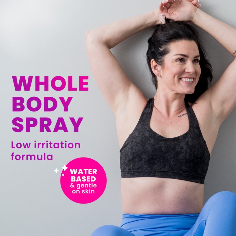 Whole Body Deodorant Spray, Aluminum-Free 72-Hour Odor Protection, Lavender Sage