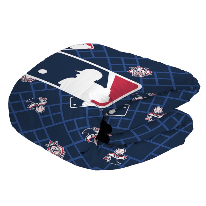 MLB Multi Team Strikeout Comforter Set with Pillowcase - Twin/Full Size
