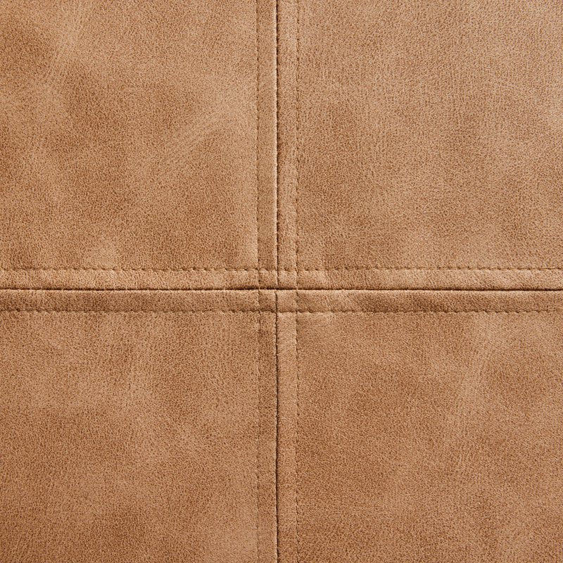 14 x 24 Inch Beige Faux Leather Decorative Pillow - Neutral Home Accent