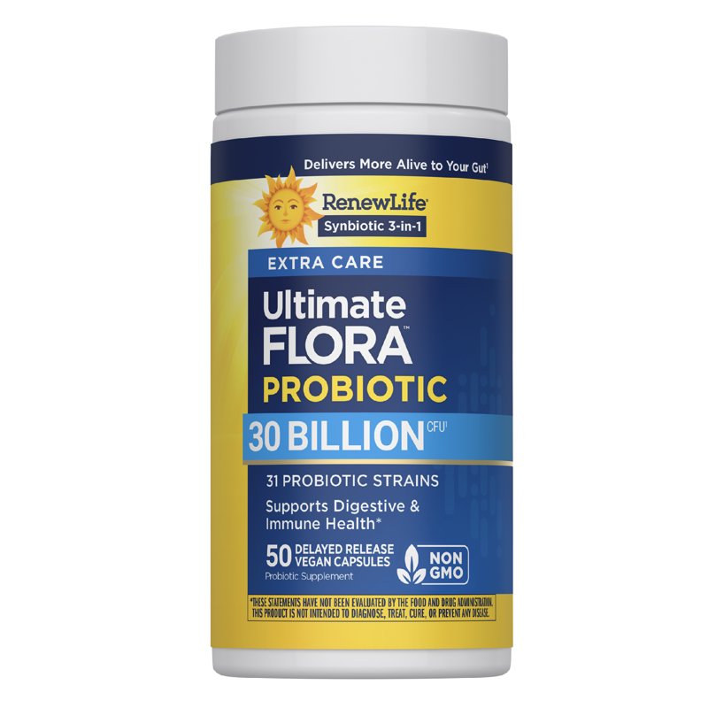 Extra Care Digestive Probiotic Capsules - 50 Count