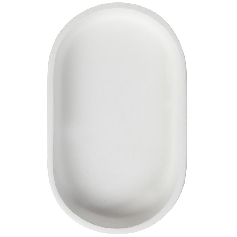 4 Pack White Ceramic Ready to Paint Trinket Tray - Oval 3x5 in