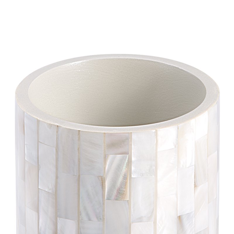 Pearlescent Bathroom Toothbrush Holder - Resin with Mother of Pearl Finish