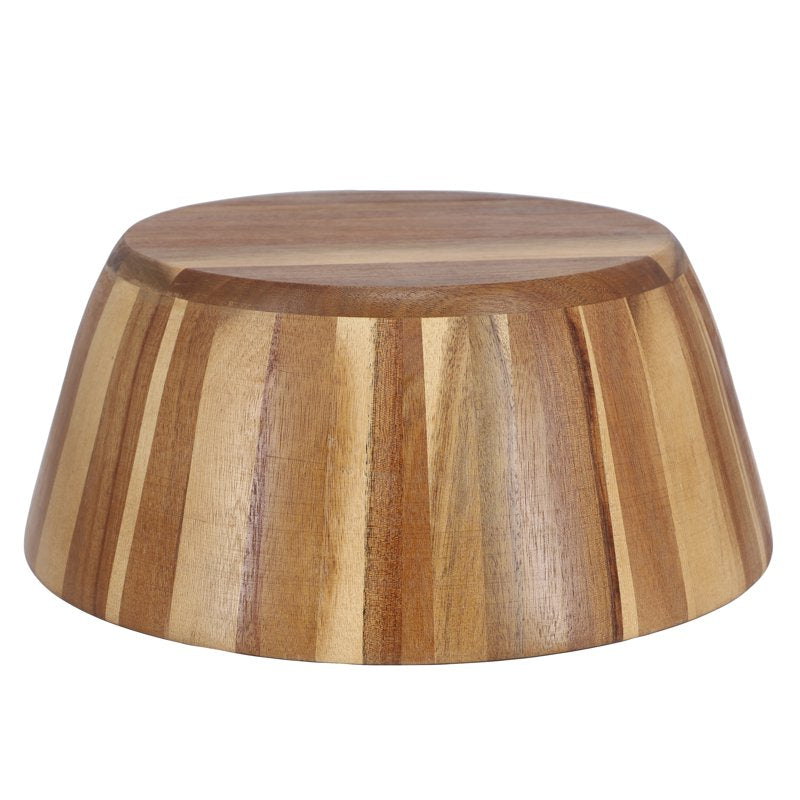Acacia Wood Salad Bowl - 13.8 Inch Jumbo - Brown