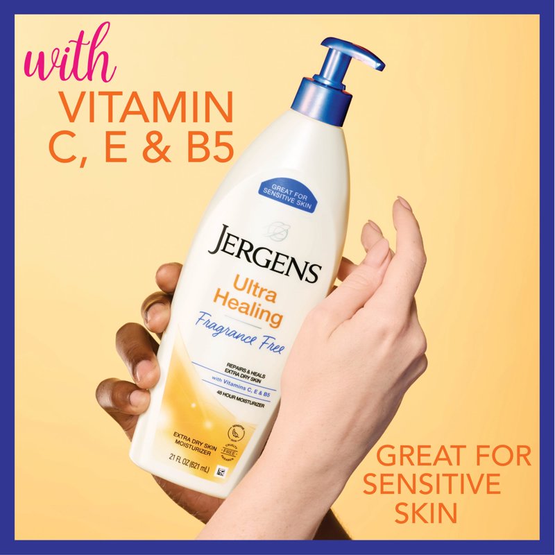 Ultra Healing Hand and Body Lotion for Extra Dry Skin - Fragrance Free