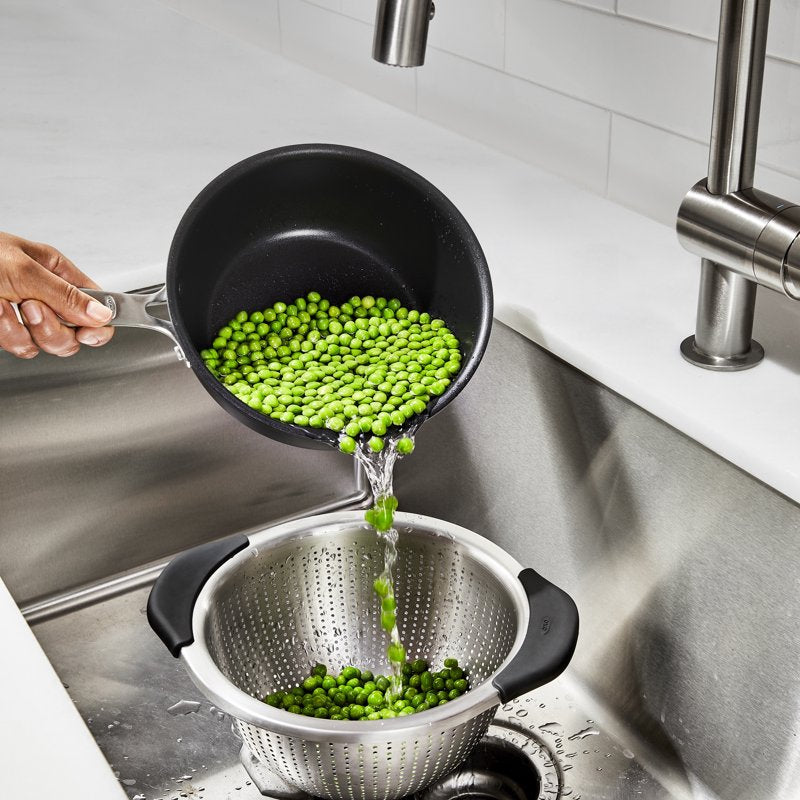 3-Quart Stainless Steel Colander with Non-Slip Handles