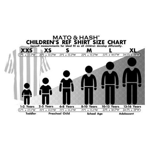 Children's Referee Shirt Kids Sports Costume Black White M Variation