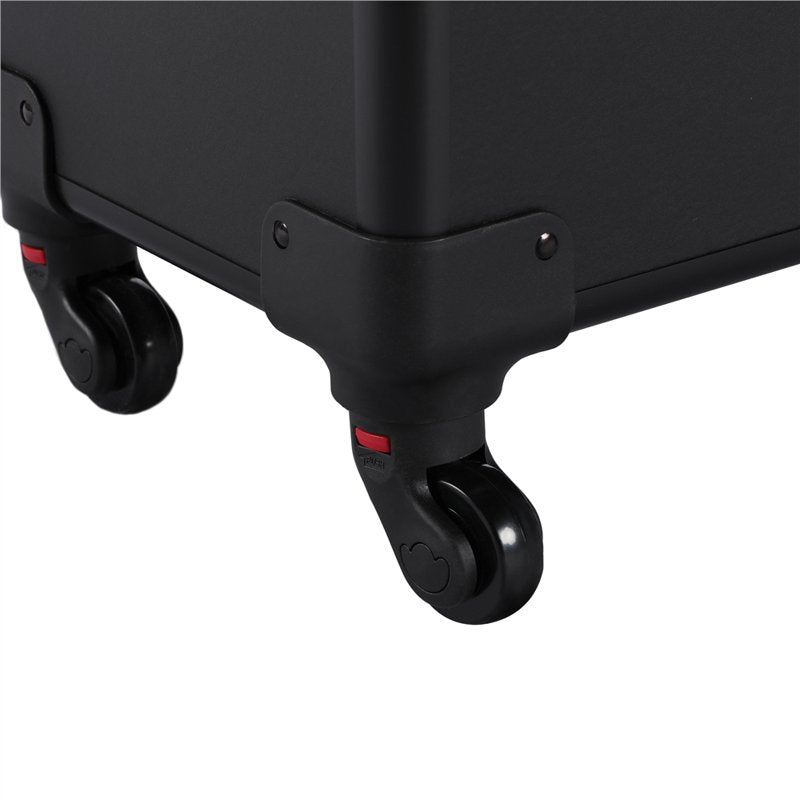 Professional Folding Cosmetic Case with Brush Bag - Black
