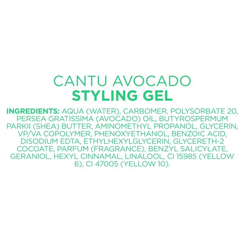 Avocado Hydrating Styling Gel - Sulfate-Free Hair Gel, 18.5 oz