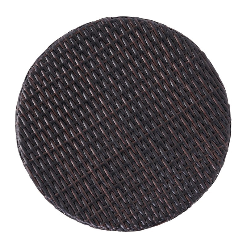Outdoor Wicker Barrel Side Table - Brown