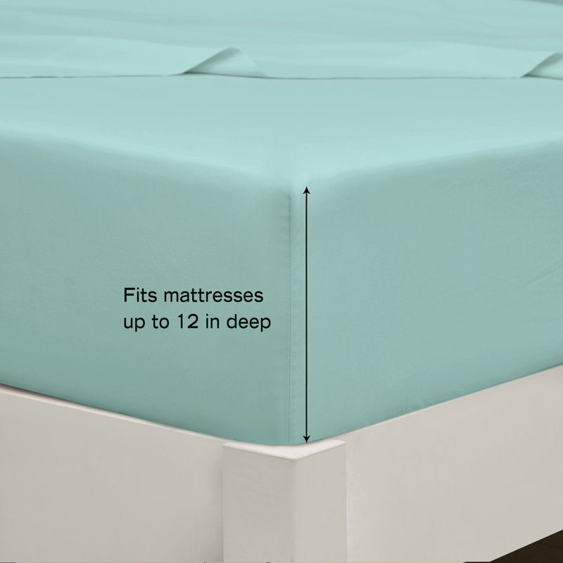 Full Kids Unicorn Bedding Set - Teal Polyester Comforter & Sheets