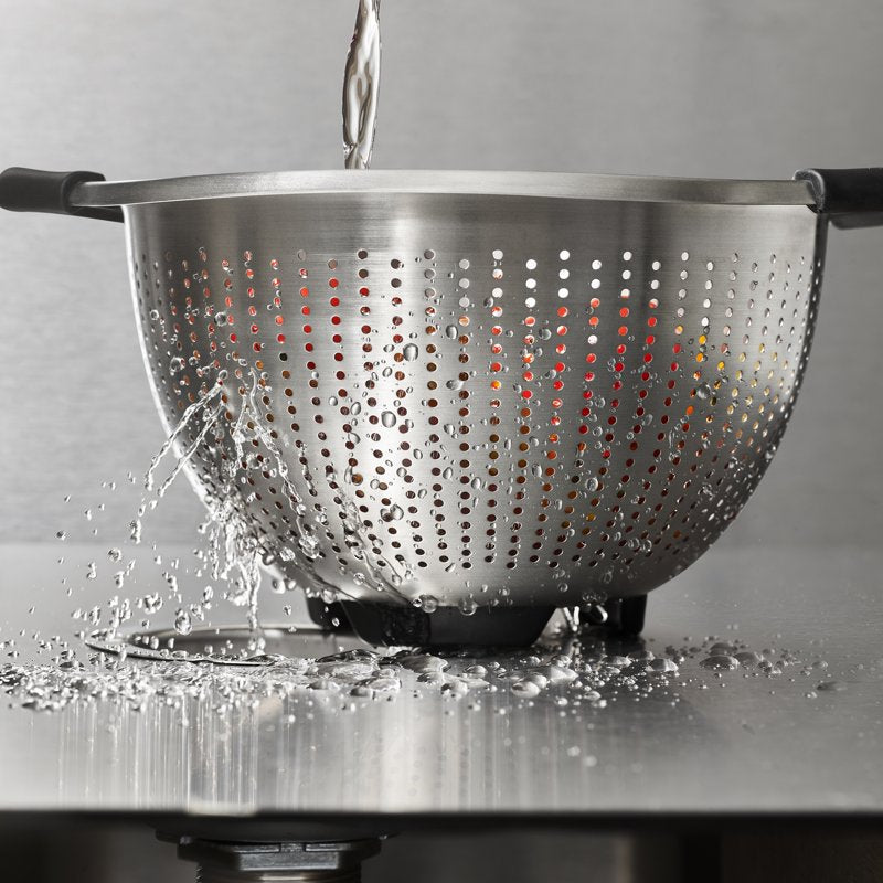 3-Quart Stainless Steel Colander with Non-Slip Handles